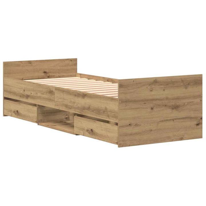 Sengestel Artisan Egetræ 193 x 78 x 50 cm Konstrueret træ