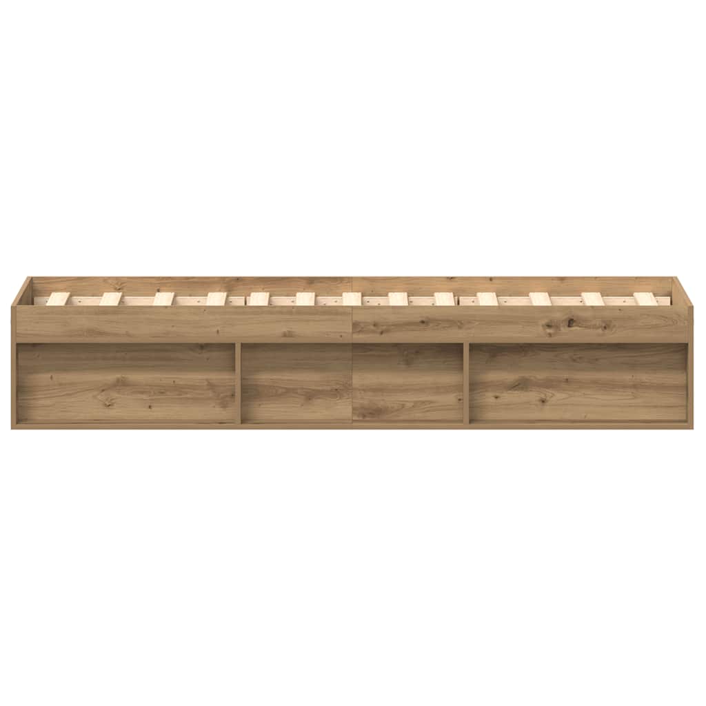 sengeramme 75x190 cm uden madras konstrueret træ kunsteg