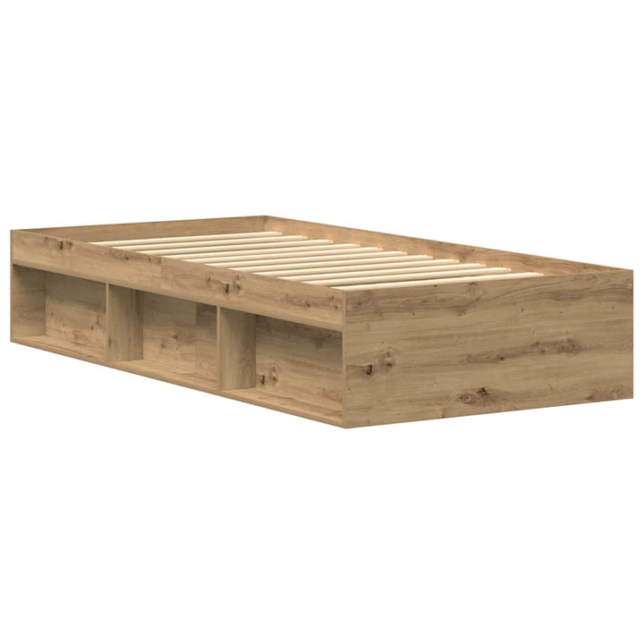 sengeramme 75x190 cm uden madras konstrueret træ kunsteg