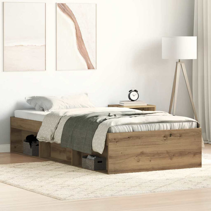 sengeramme 75x190 cm uden madras konstrueret træ kunsteg