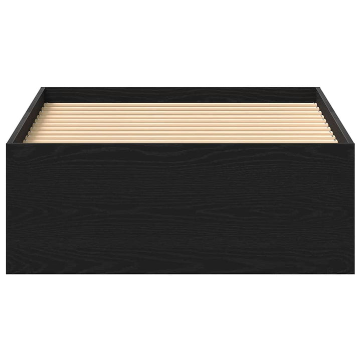 sengeramme 75x190 cm uden madras konstrueret træ sort eg