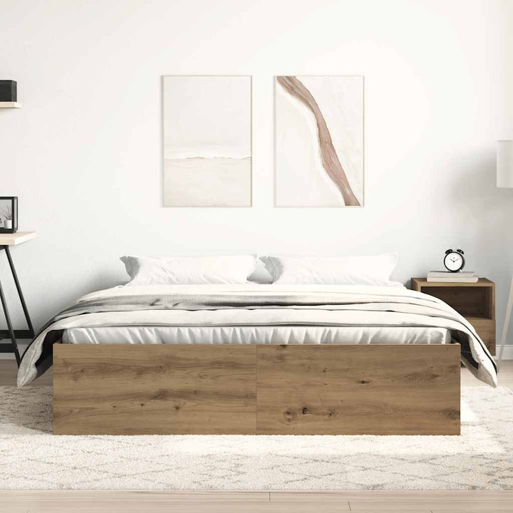 sengestel uden madras 150x200cm konstrueret træ kunsteg