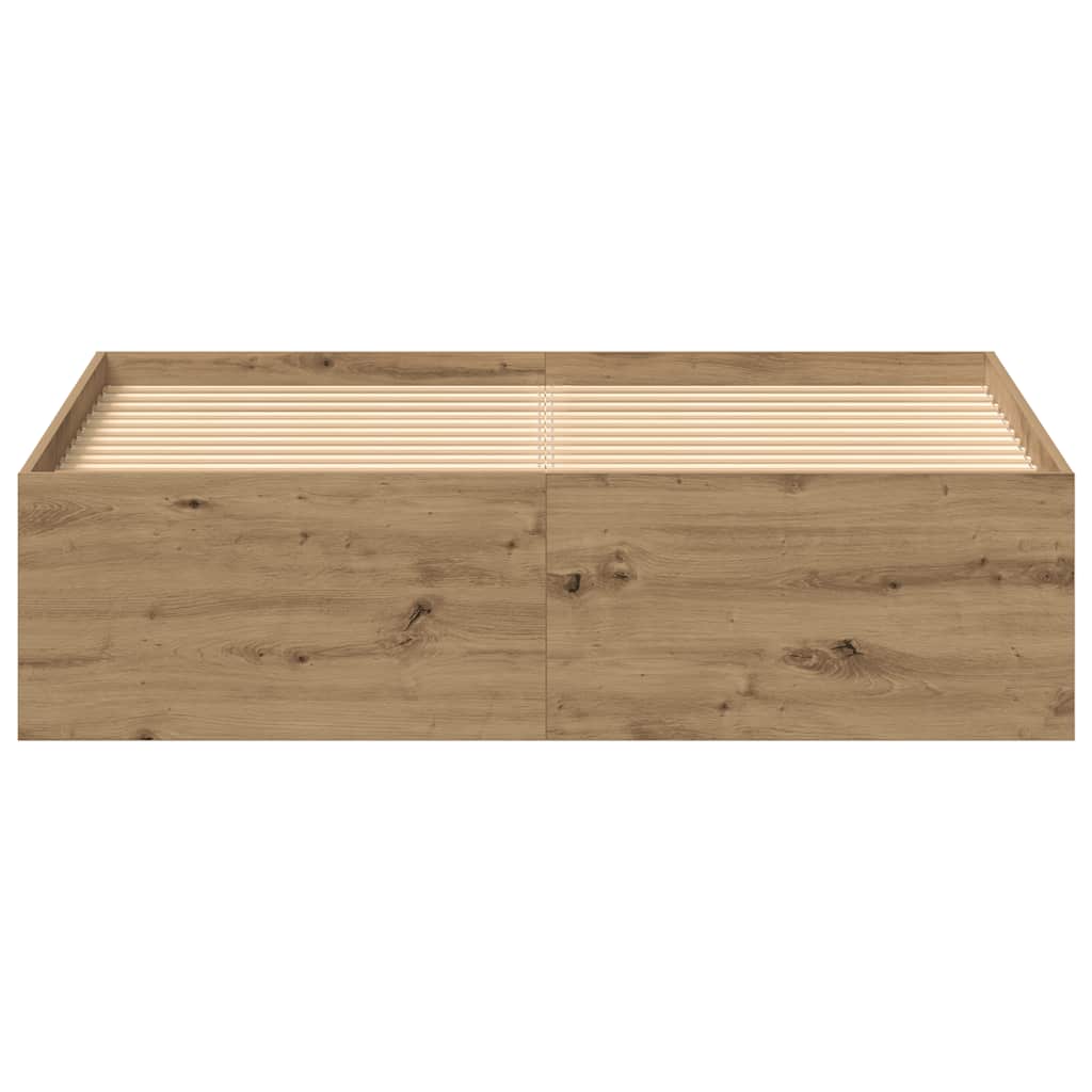 sengestel uden madras 135x190cm konstrueret træ kunsteg