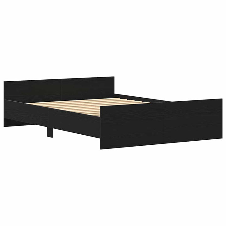 sengestel uden madras 140x200 cm konstrueret træ sort eg