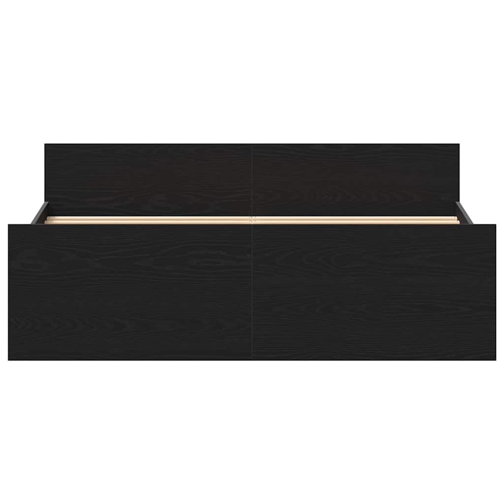 sengestel uden madras 140x200 cm konstrueret træ sort eg
