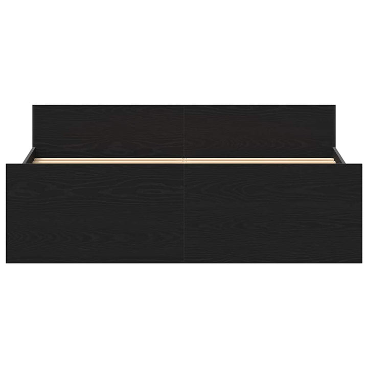 sengestel uden madras 140x200 cm konstrueret træ sort eg