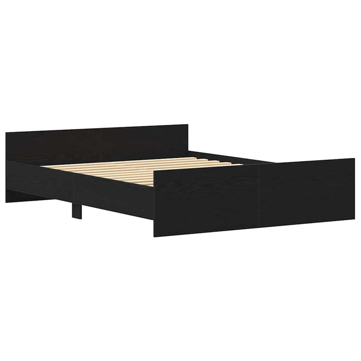 sengestel uden madras 160x200 cm konstrueret træ sort eg