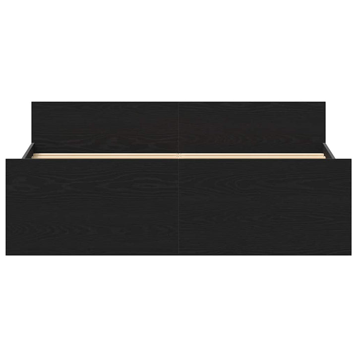 sengestel uden madras 140x190 cm konstrueret træ sort eg