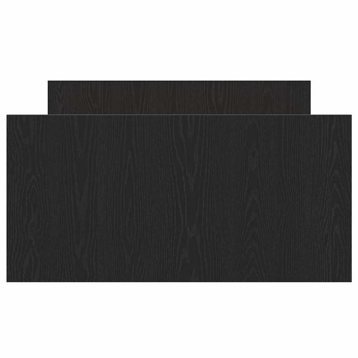 Sengestel med skuffe Sort eg 193 x 93 x 50 cm Konstrueret træ
