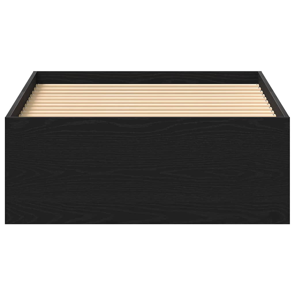 sengeramme 100x200 cm uden madras konstrueret træ sort eg