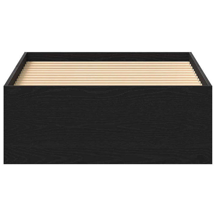 sengeramme 100x200 cm uden madras konstrueret træ sort eg