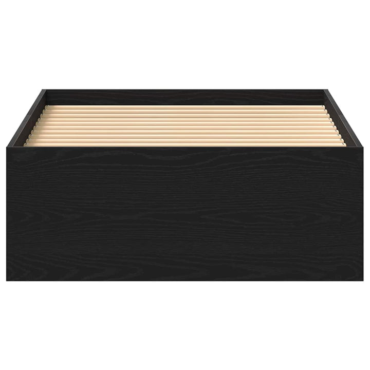 sengeramme 90x190 cm uden madras konstrueret træ sort eg