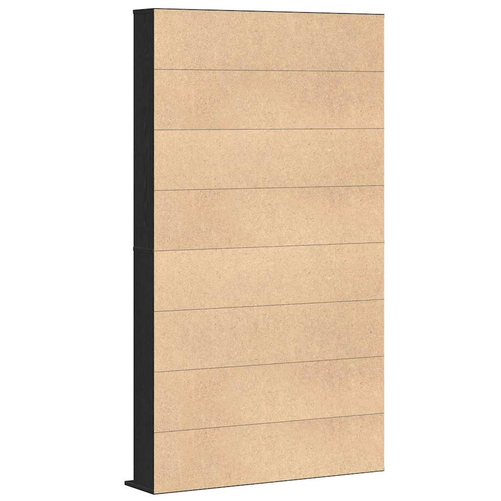 CD Skab Sort eg 101 x 23 x 177,5 cm Konstrueret træ