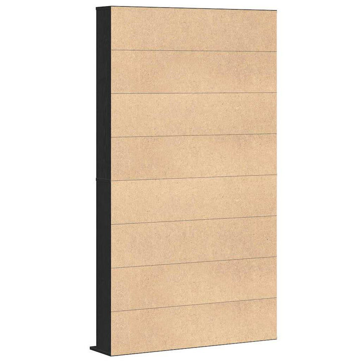 CD Skab Sort eg 101 x 23 x 177,5 cm Konstrueret træ