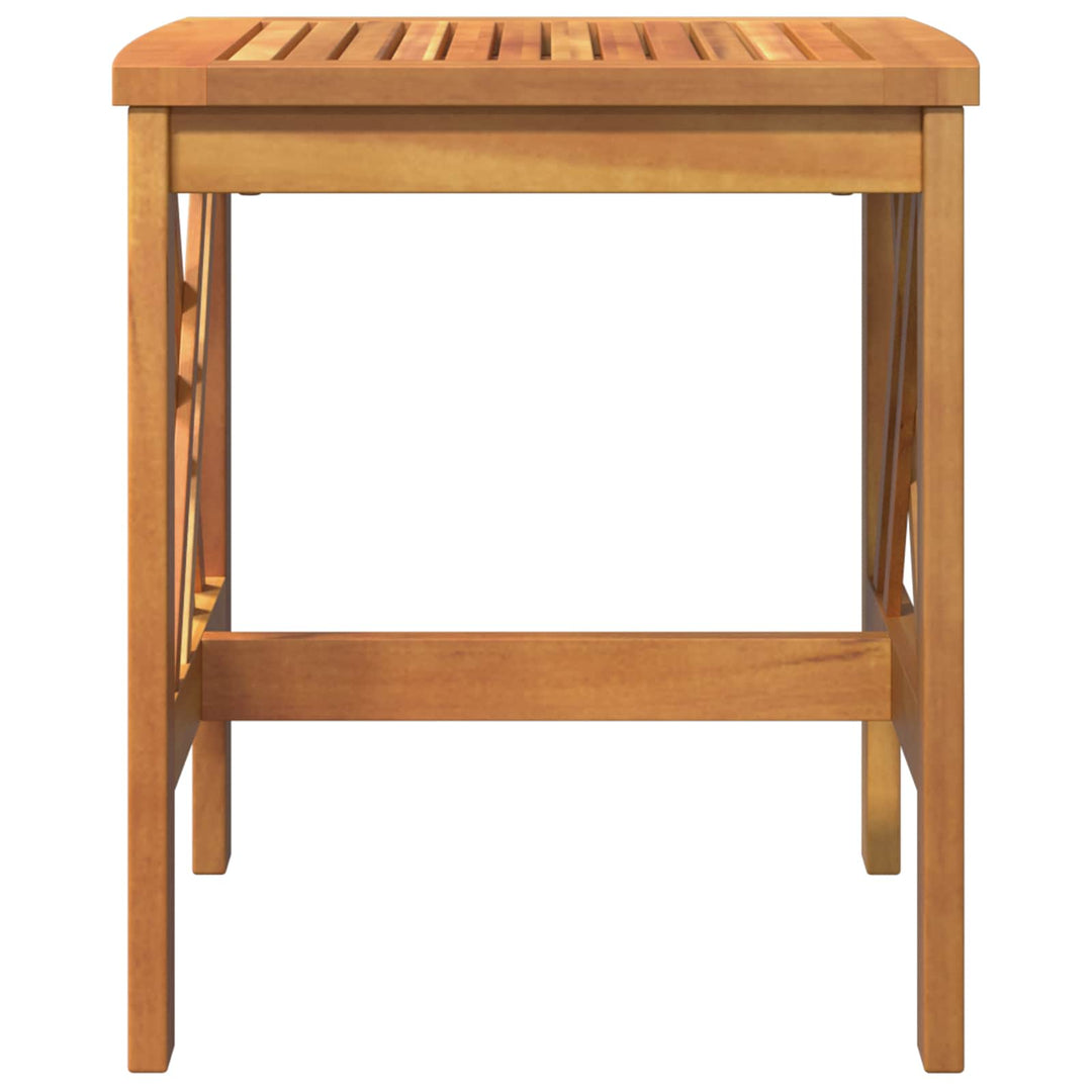 Sidebord Massivt Akacietræ Olie Naturlig 45 x 45 x 50 cm