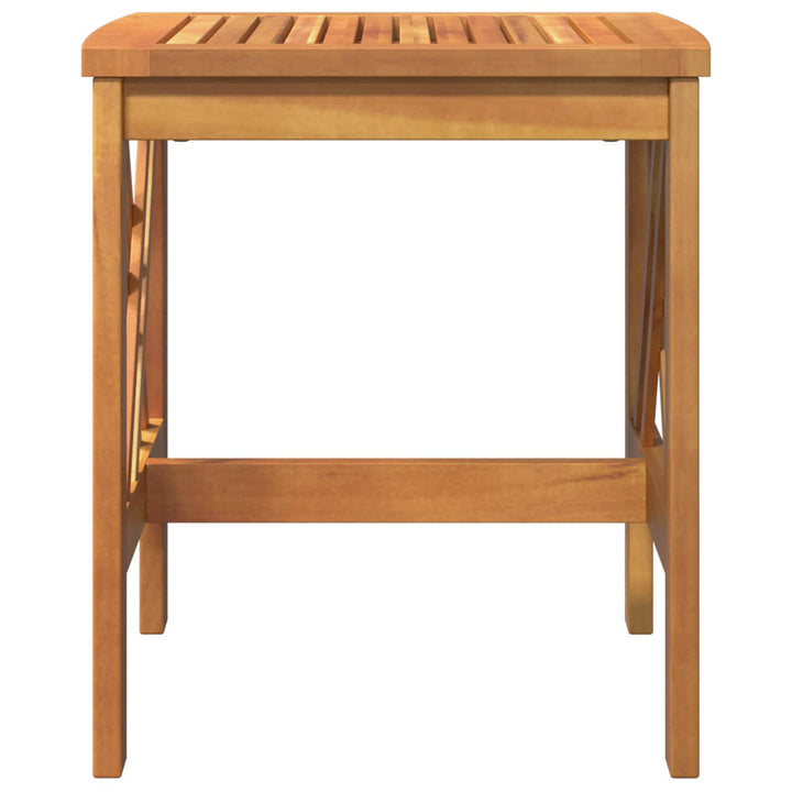 Sidebord Massivt Akacietræ Olie Naturlig 45 x 45 x 50 cm