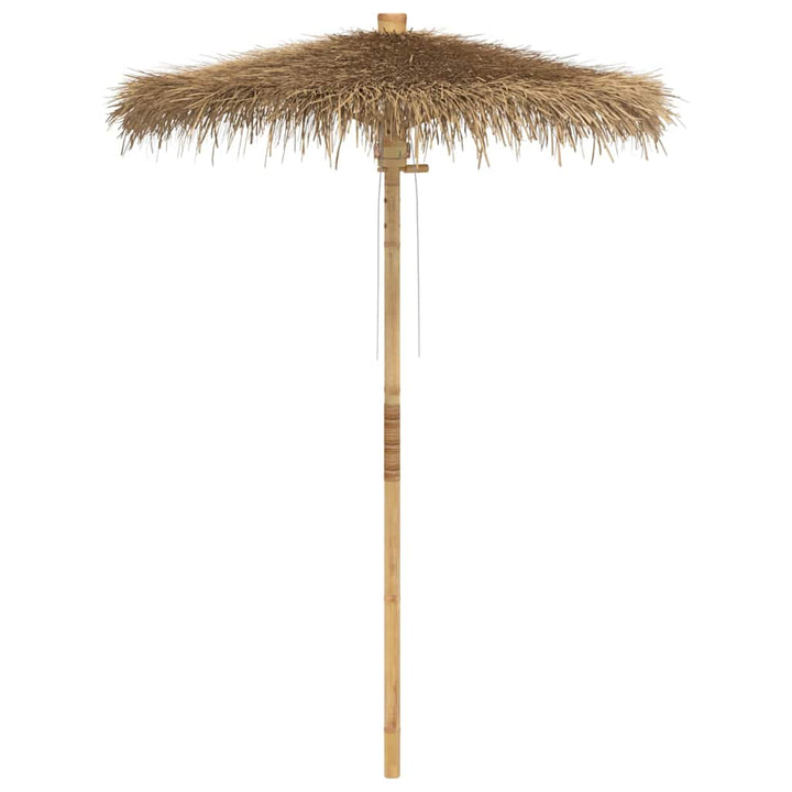 tiki-paraply med bananbladsbaldakin 150 cm bambus