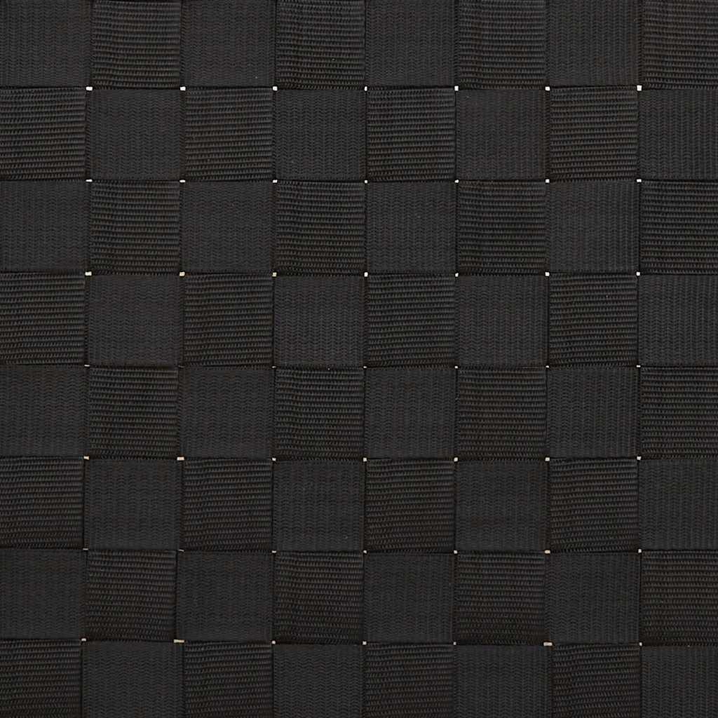 liggestol med sort vævet bånd 55x200x30 cm bambus