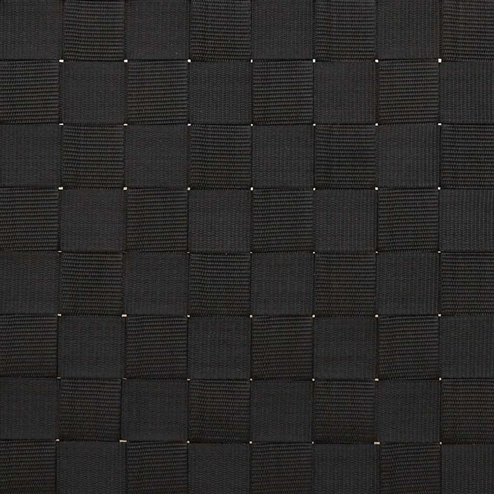 liggestol med sort vævet bånd 55x200x30 cm bambus