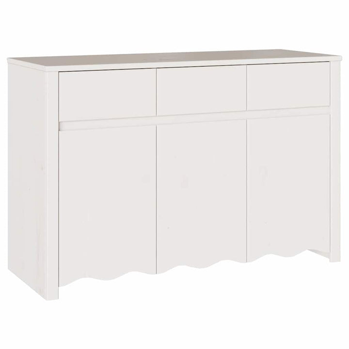 Sideboard Drammen Hvid 114 x 43 x 75,5 cm Massivt fyrretræ