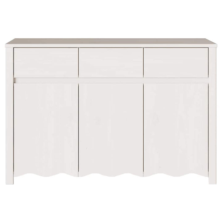 Sideboard Drammen Hvid 114 x 43 x 75,5 cm Massivt fyrretræ