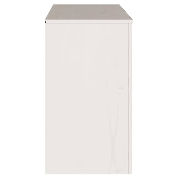 Sideboard Drammen Hvid 114 x 43 x 75,5 cm Massivt fyrretræ