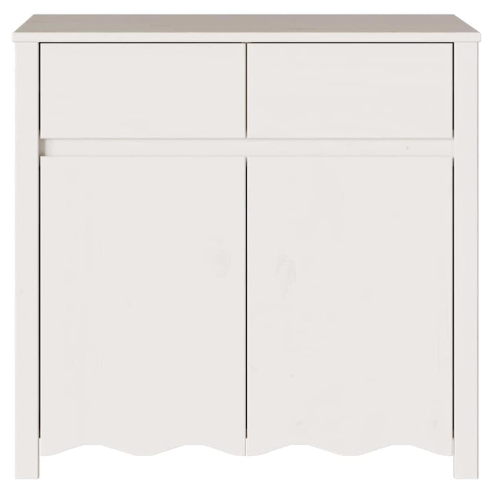 Sideboard Drammen Hvid 79 x 43 x 75.5 cm Massivt fyrretræ
