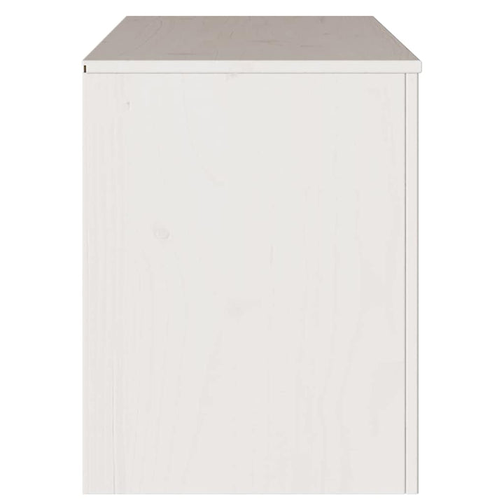 TV-skab Drammen Hvid 99 x 43 x 55 cm Massivt fyrretræ