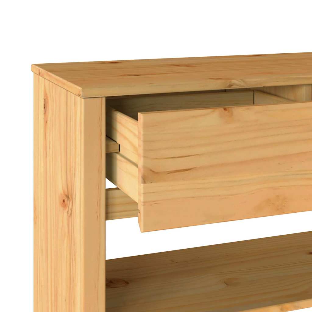 Konsolbord med skuffe Drammen Egetræsfarvet 89,5 x 37 x 73 cm