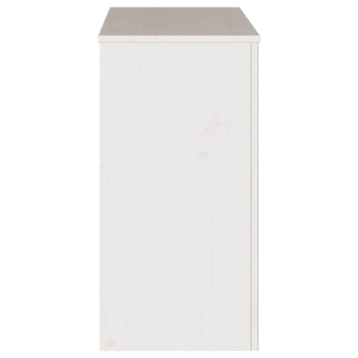 Konsolbord Drammen Hvid 89,5 x 37 x 73 cm Massiv fyrretræ
