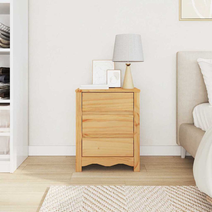 Sofabord Drammen Egetræsfarvet 45 x 35 x 56 cm Massiv fyrretræ