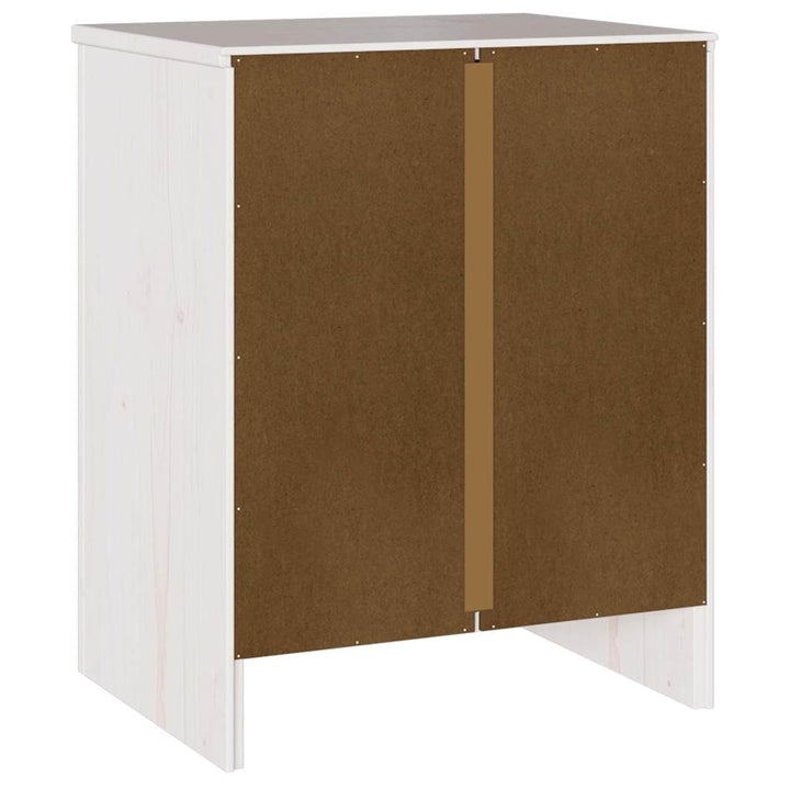 Sofabord Drammen Hvid 45 x 35 x 56 cm Massiv fyrretræ