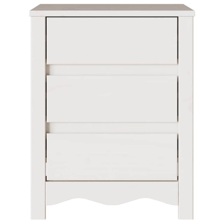 Sofabord Drammen Hvid 45 x 35 x 56 cm Massiv fyrretræ