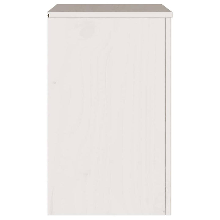 Sofabord Drammen Hvid 45 x 35 x 56 cm Massiv fyrretræ