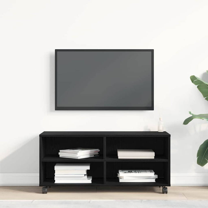 TV-skab 90 x 35 x 40.5 cm Sort Konstrueret træ