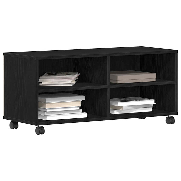 TV-skab Sort 90 x 35 x 40.5 cm Konstrueret træ
