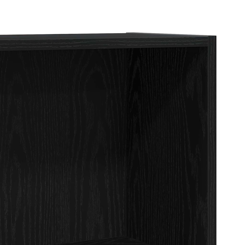 Bogskab Sort eg 60 x 24 x 76 cm Konstrueret træ