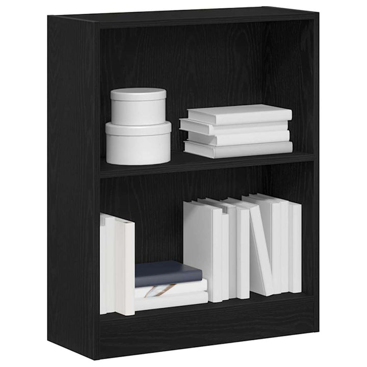Bogskab Sort eg 60 x 24 x 76 cm Konstrueret træ