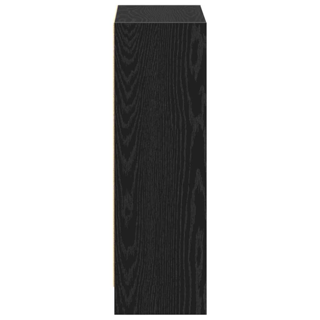 Bogskab Sort eg 60 x 24 x 76 cm Konstrueret træ