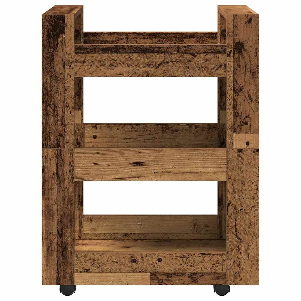 Køkkenvogn Egetræ 60 x 45 x 80 cm Konstrueret træ
