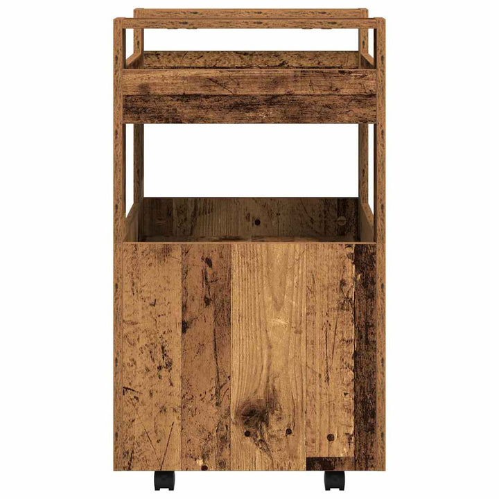 Køkkenvogn Gammelt træ 60 x 45 x 80 cm Konstrueret træ