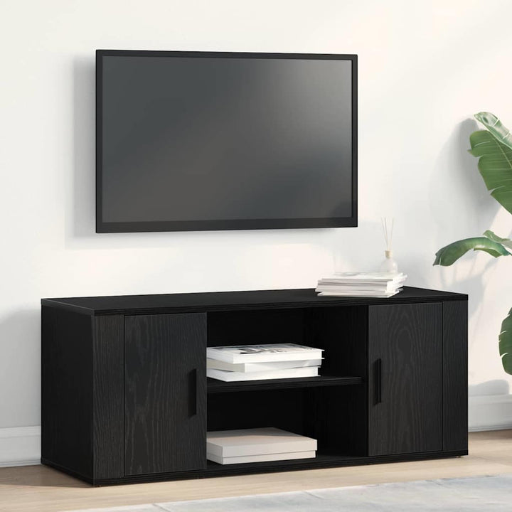 TV-skab 100 x 35 x 40 cm Sort eg Konstrueret træ