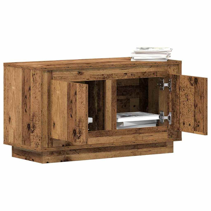 TV-skab Gammelt træ 80 x 35 x 45 cm Konstrueret træ