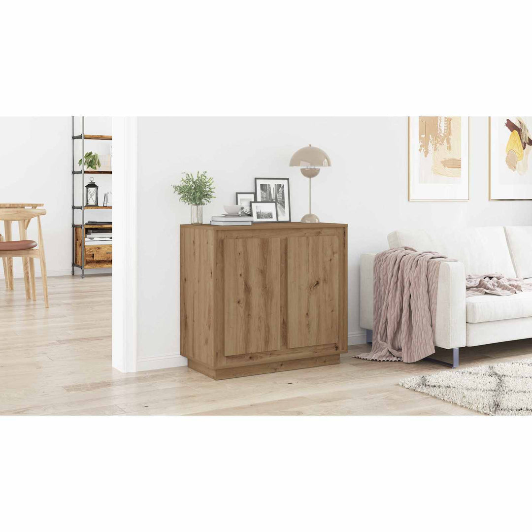 Sideboard Artisan Egetræ 80 x 40 x 75 cm Konstrueret træ