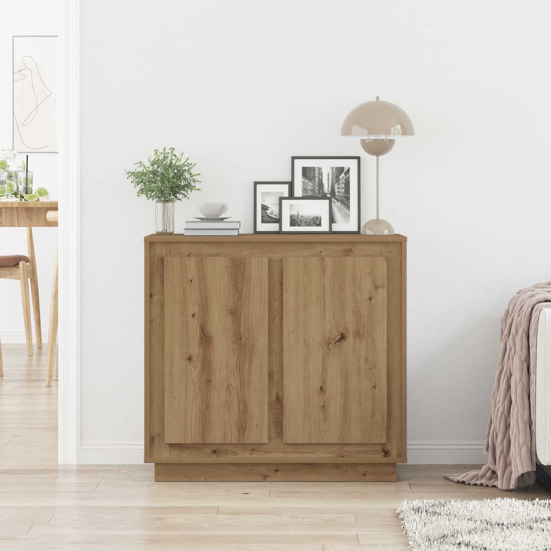 Sideboard Artisan Egetræ 80 x 40 x 75 cm Konstrueret træ