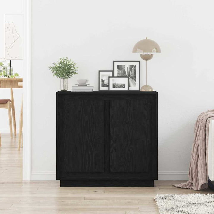 Sideboard Sort eg 80 x 40 x 75 cm Konstrueret træ