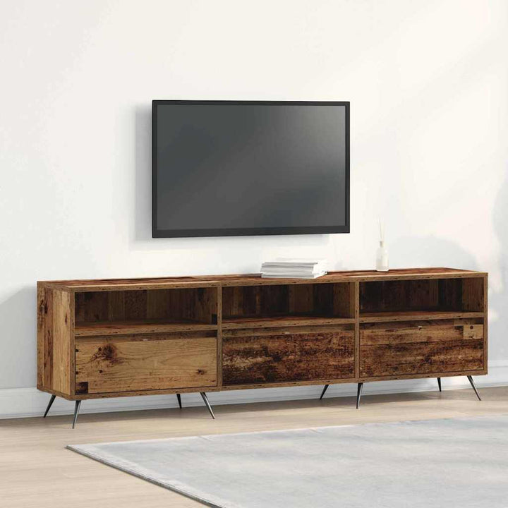 TV-skab Gammelt træ 150 x 30 x 44,5 cm Konstrueret træ