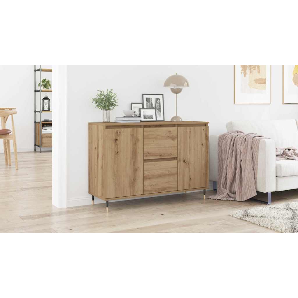 Sideboard Artisan Egetræ 101,5 x 35 x 70 cm Konstrueret træ