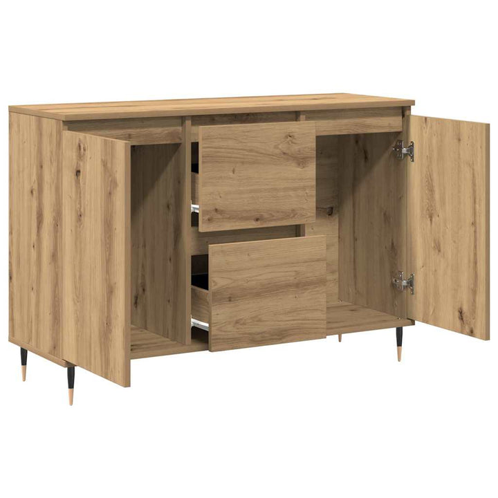 Sideboard Artisan Egetræ 101,5 x 35 x 70 cm Konstrueret træ