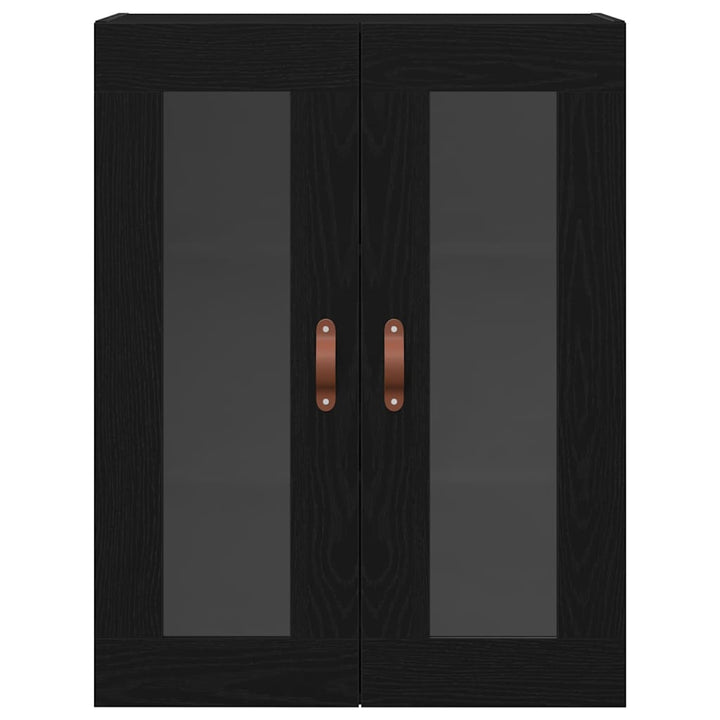 Vægskab Sort eg 69,5 x 34 x 90 cm Konstrueret træ